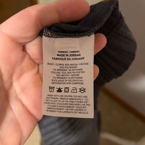 NIKE women’s Yoga Luxe Ribbed Cover Up Sweater gray size M‎ - Picture 8 of 10